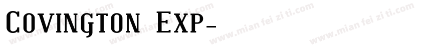 Covington Exp字体转换